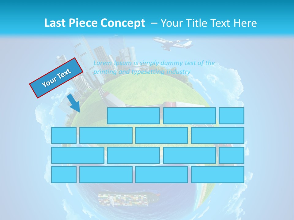 Planet Sea Deliver PowerPoint Template