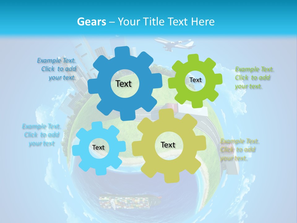 Planet Sea Deliver PowerPoint Template