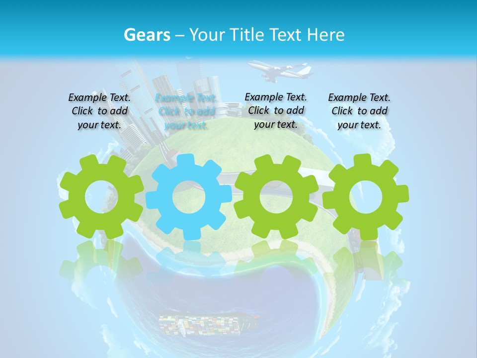 Planet Sea Deliver PowerPoint Template