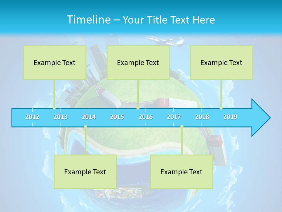 Planet Sea Deliver PowerPoint Template