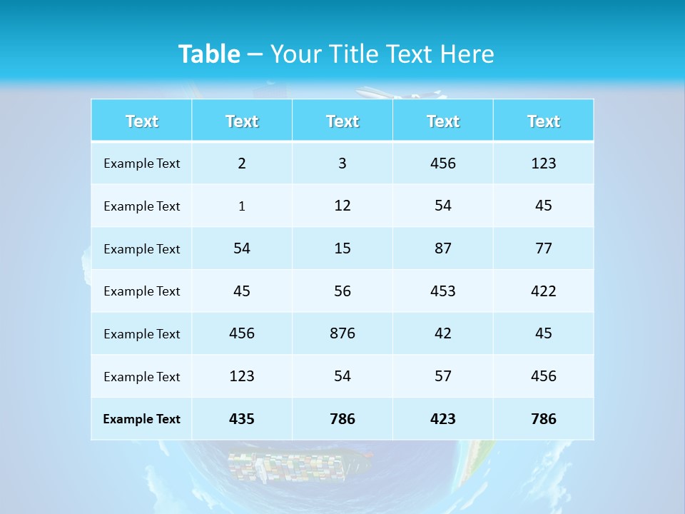 Planet Sea Deliver PowerPoint Template