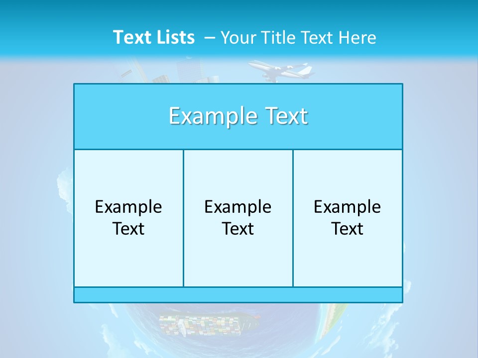 Planet Sea Deliver PowerPoint Template