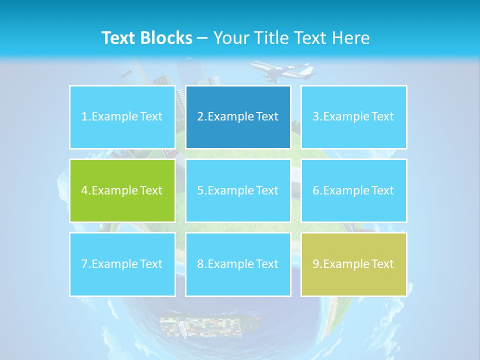 Planet Sea Deliver PowerPoint Template
