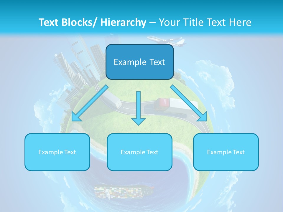 Planet Sea Deliver PowerPoint Template