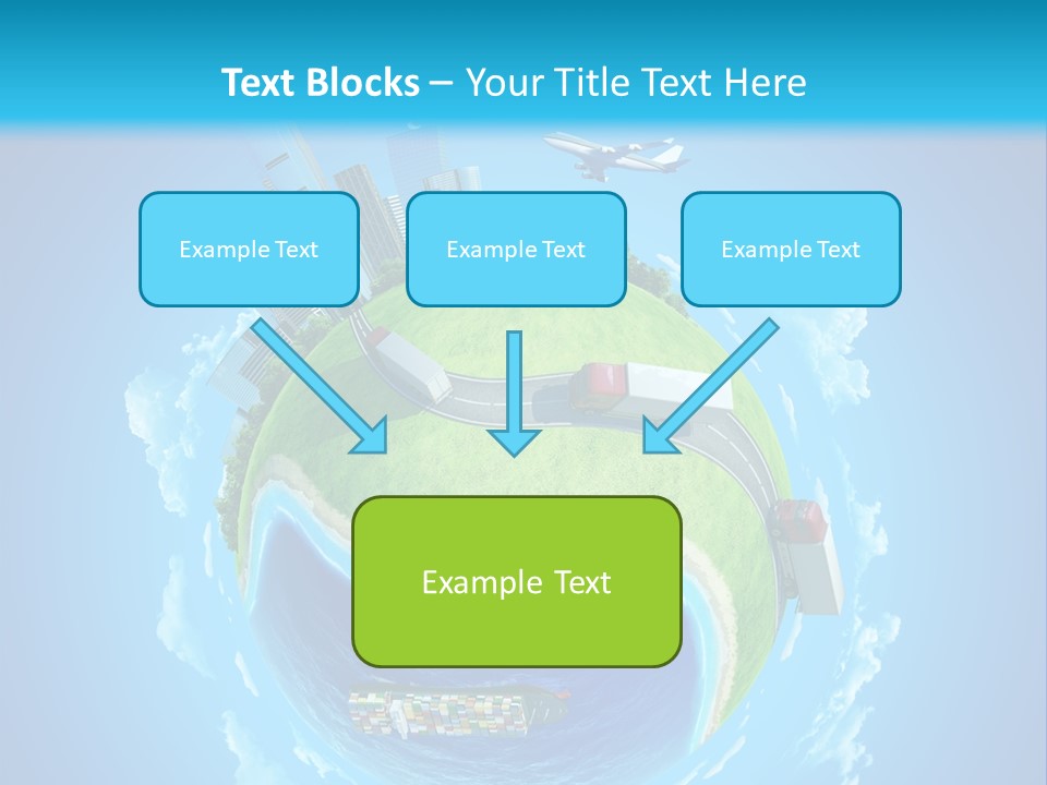 Planet Sea Deliver PowerPoint Template