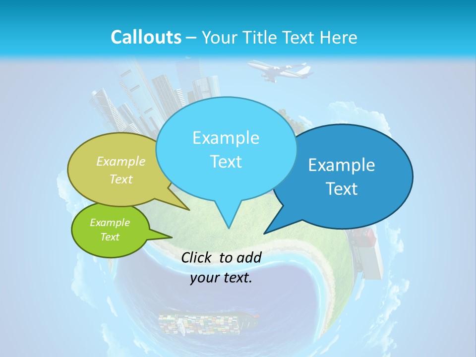 Planet Sea Deliver PowerPoint Template