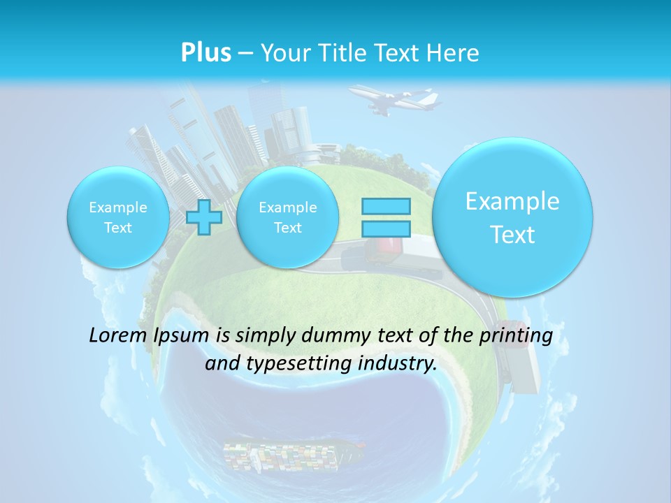 Planet Sea Deliver PowerPoint Template