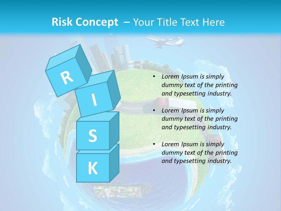 Planet Sea Deliver PowerPoint Template