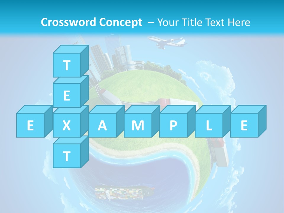 Planet Sea Deliver PowerPoint Template
