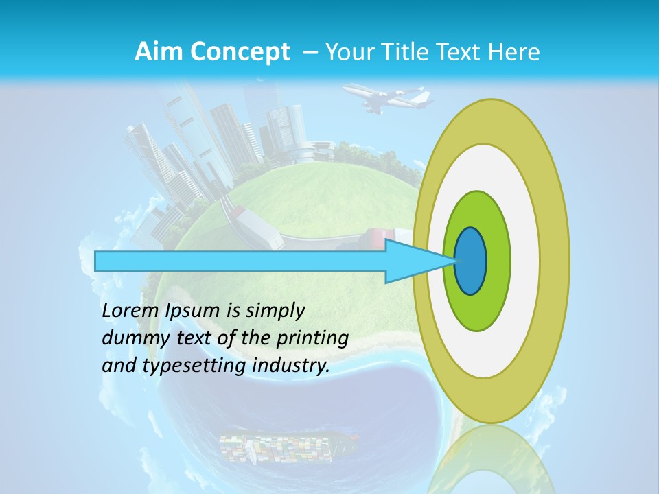 Planet Sea Deliver PowerPoint Template