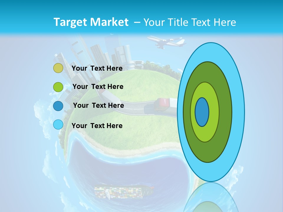 Planet Sea Deliver PowerPoint Template