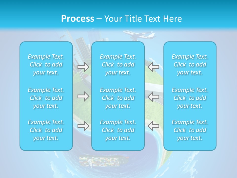 Planet Sea Deliver PowerPoint Template