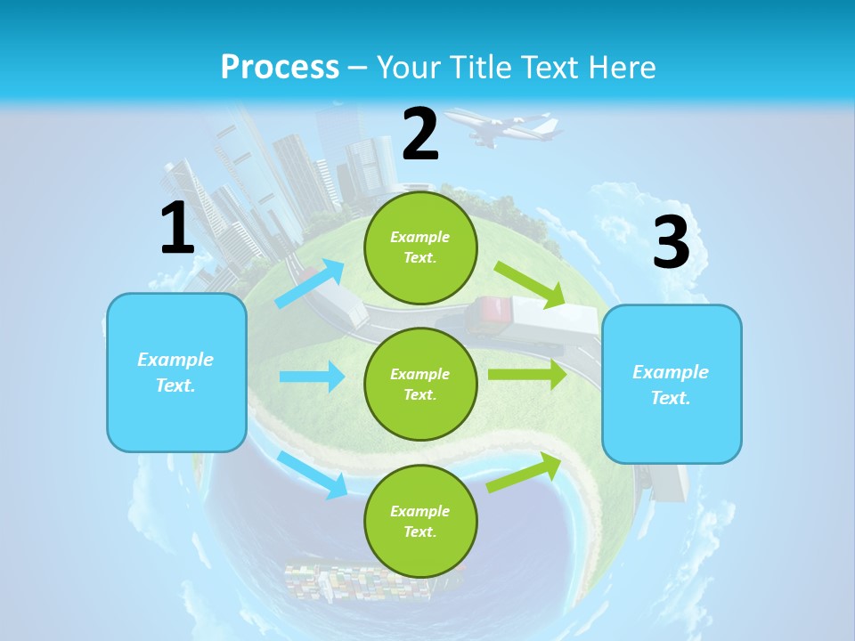 Planet Sea Deliver PowerPoint Template