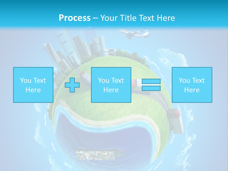 Planet Sea Deliver PowerPoint Template