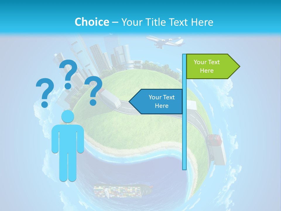 Planet Sea Deliver PowerPoint Template