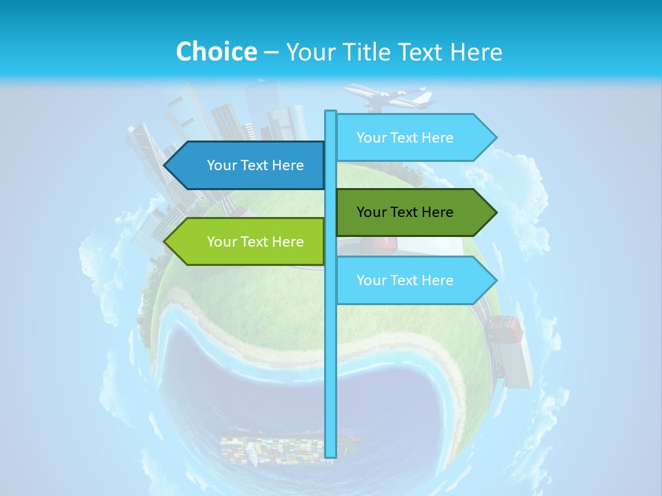 Planet Sea Deliver PowerPoint Template