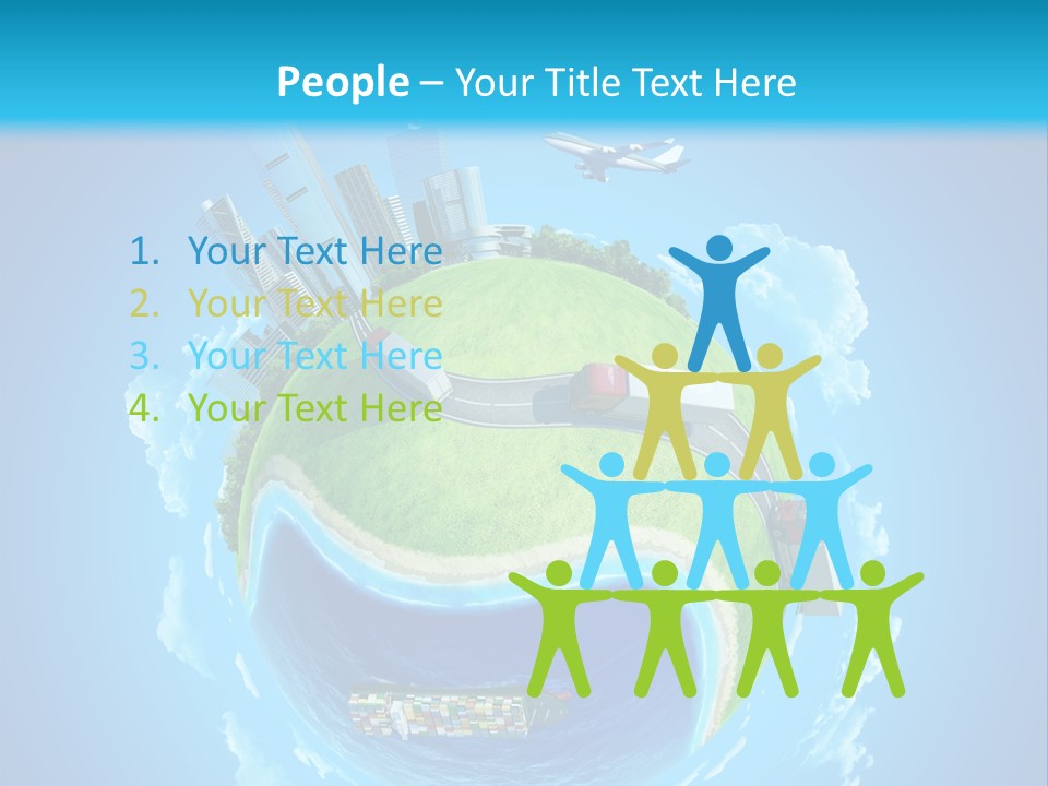 Planet Sea Deliver PowerPoint Template