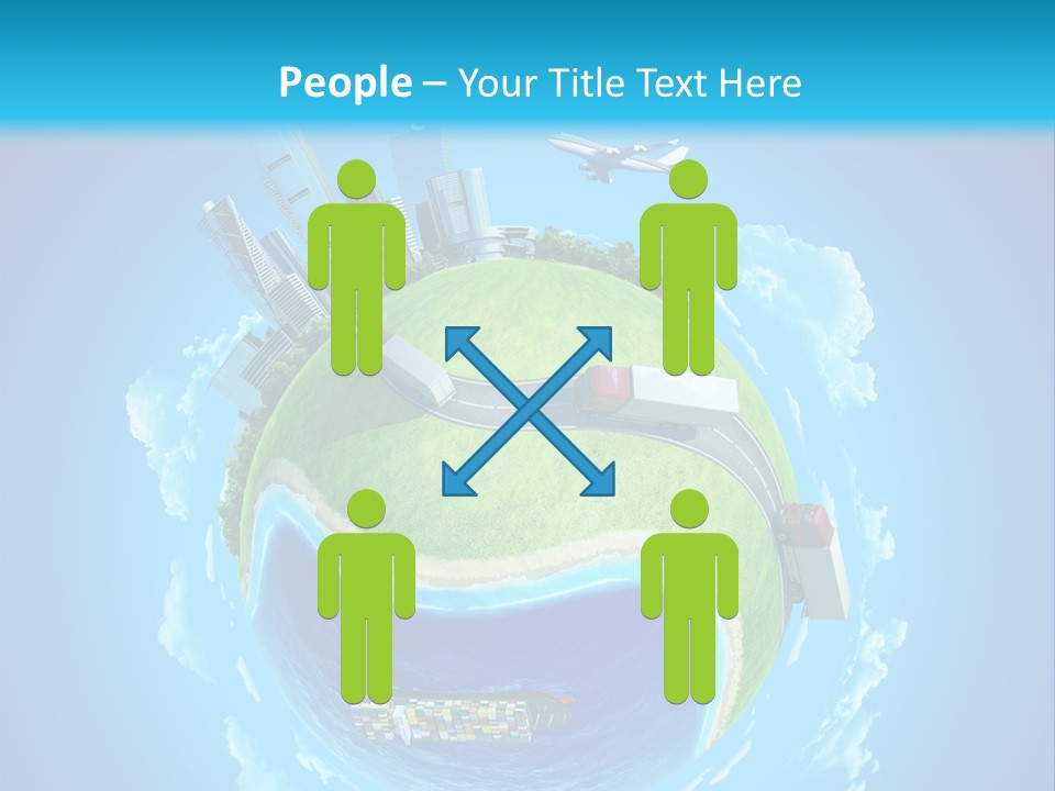 Planet Sea Deliver PowerPoint Template