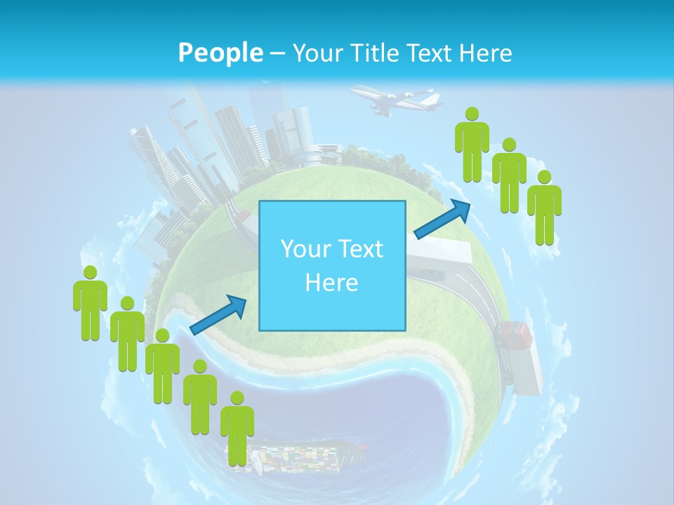 Planet Sea Deliver PowerPoint Template