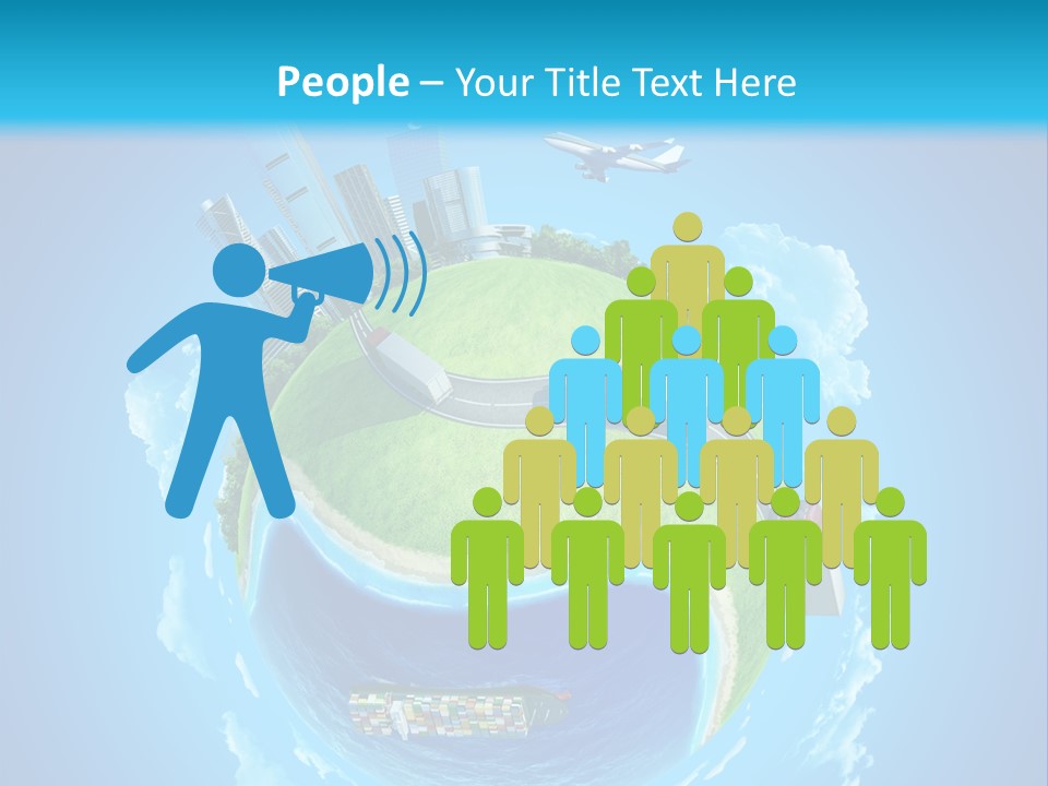 Planet Sea Deliver PowerPoint Template