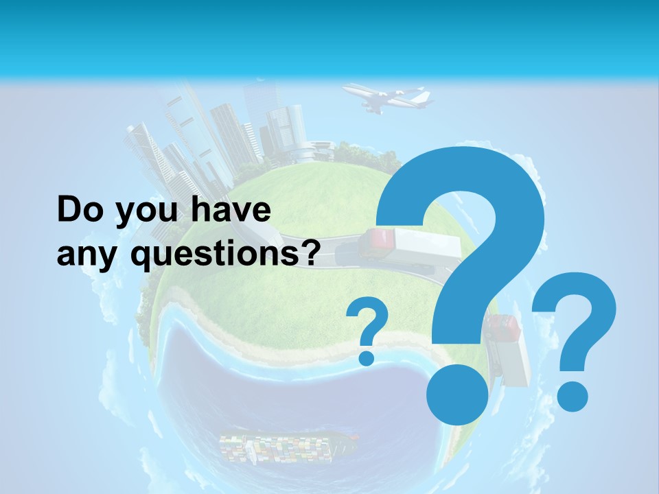 Planet Sea Deliver PowerPoint Template