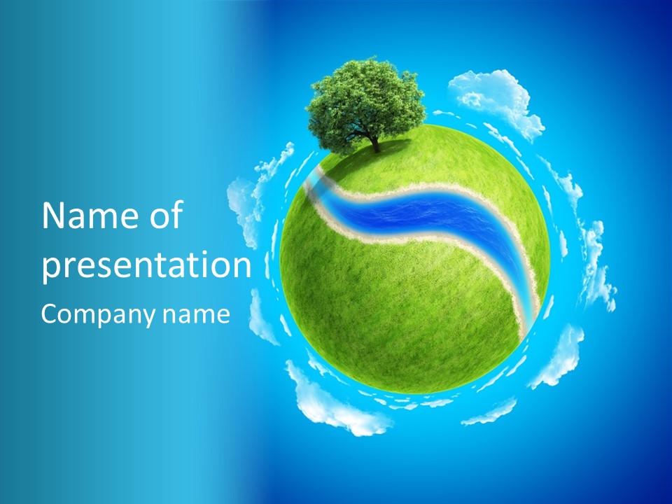 Rural Land Meadow PowerPoint Template