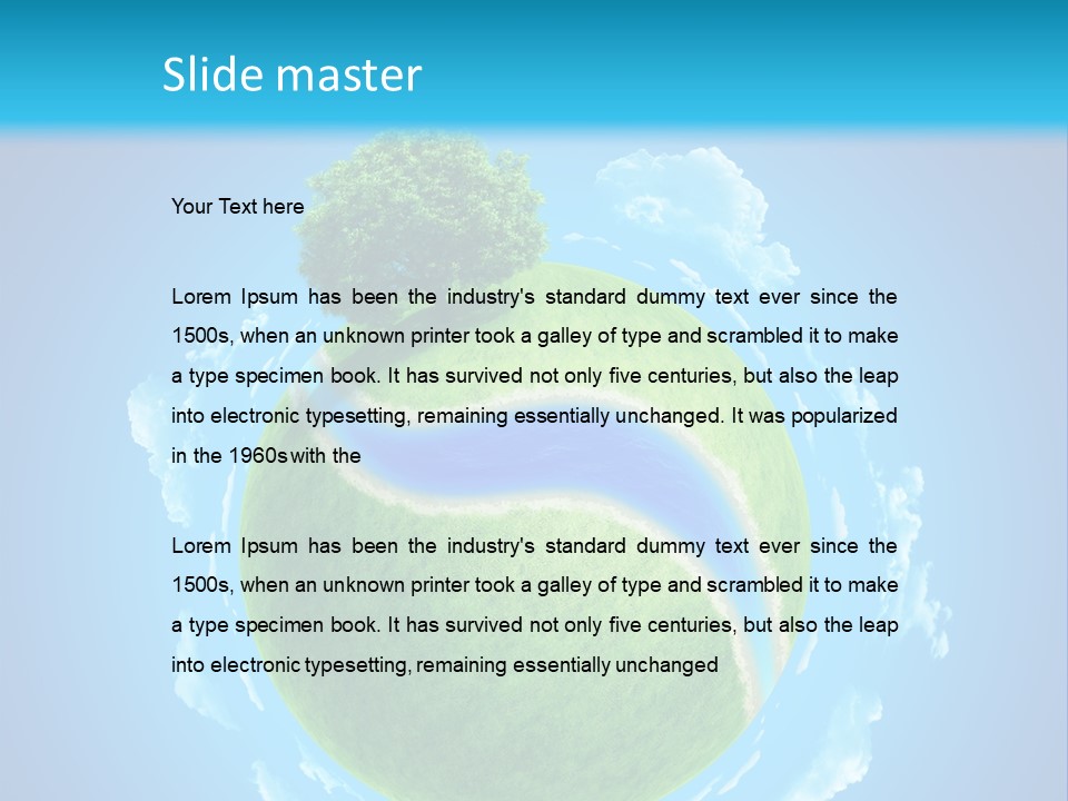 Rural Land Meadow PowerPoint Template