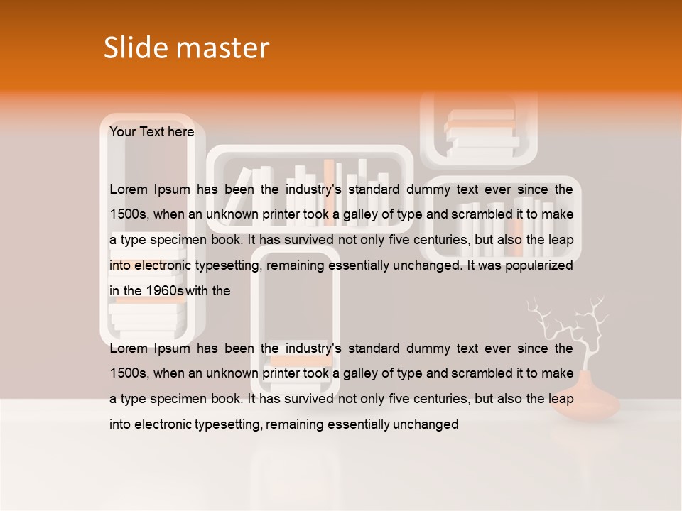 Pot Elegance Orange PowerPoint Template