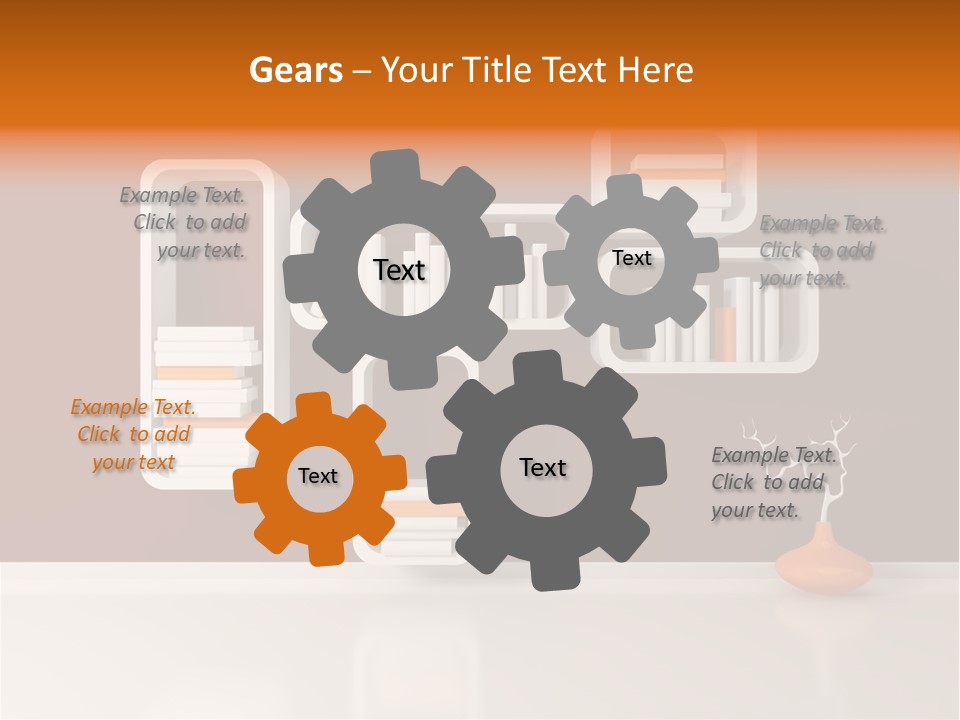 Pot Elegance Orange PowerPoint Template