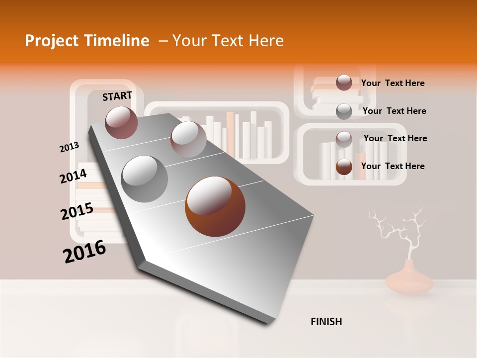 Pot Elegance Orange PowerPoint Template