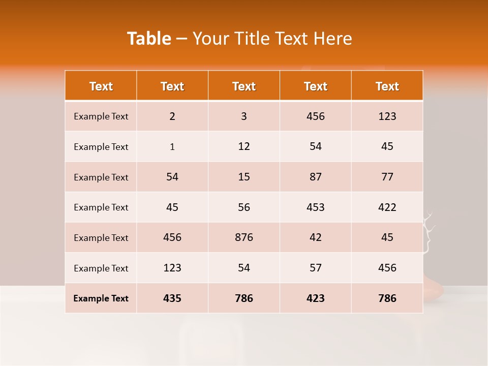 Pot Elegance Orange PowerPoint Template