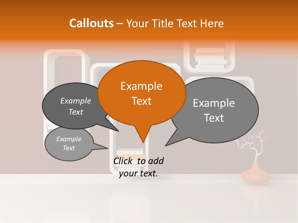 Pot Elegance Orange PowerPoint Template