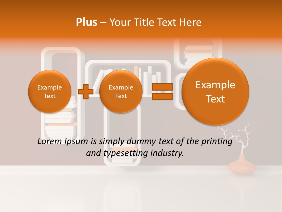 Pot Elegance Orange PowerPoint Template