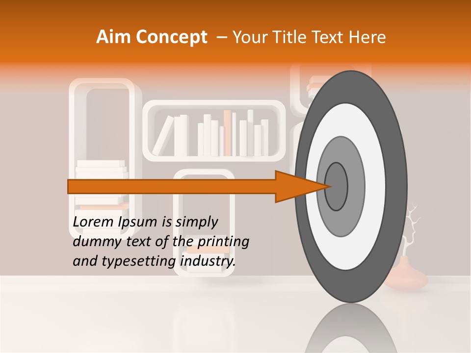 Pot Elegance Orange PowerPoint Template