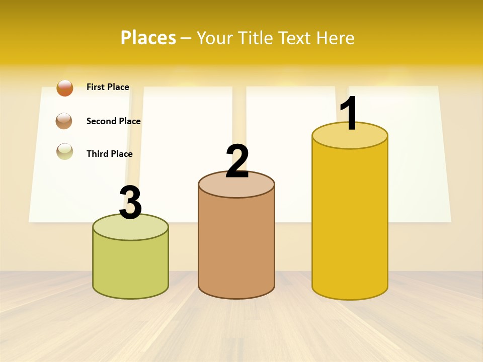 Illustration Blank Banner PowerPoint Template