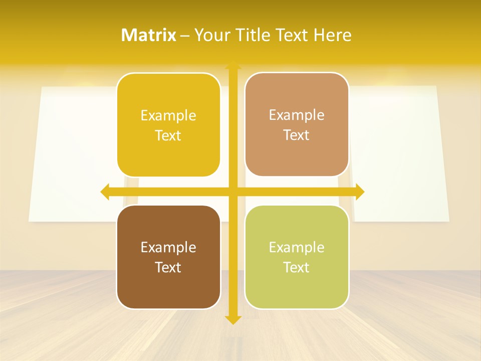 Illustration Blank Banner PowerPoint Template