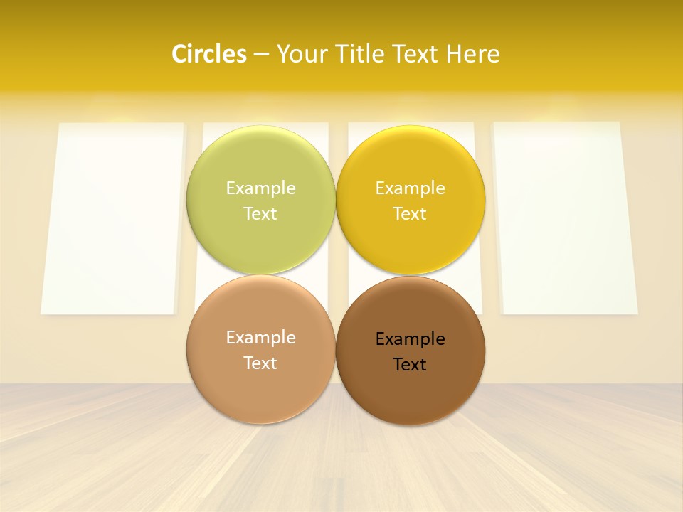 Illustration Blank Banner PowerPoint Template