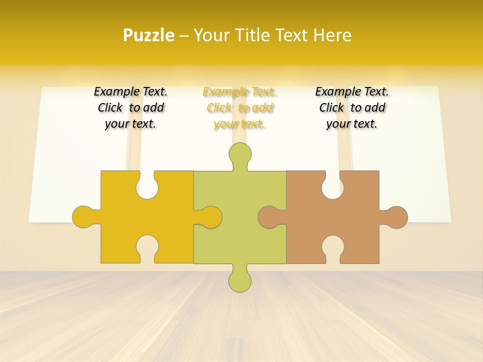 Illustration Blank Banner PowerPoint Template