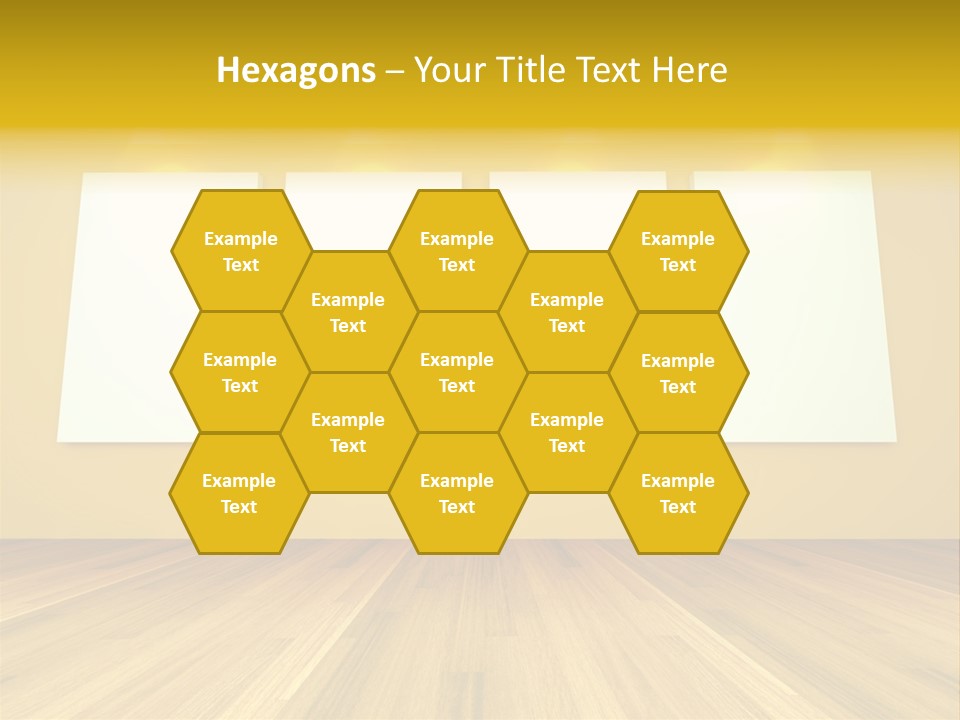 Illustration Blank Banner PowerPoint Template