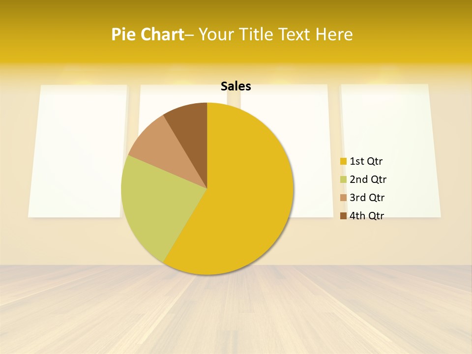 Illustration Blank Banner PowerPoint Template