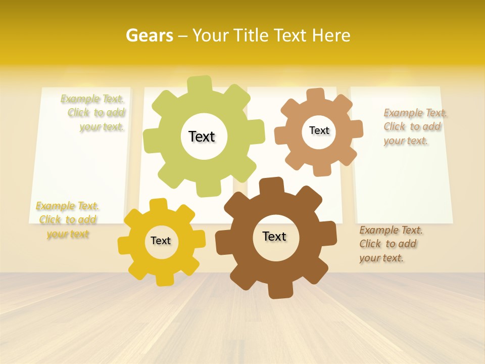 Illustration Blank Banner PowerPoint Template