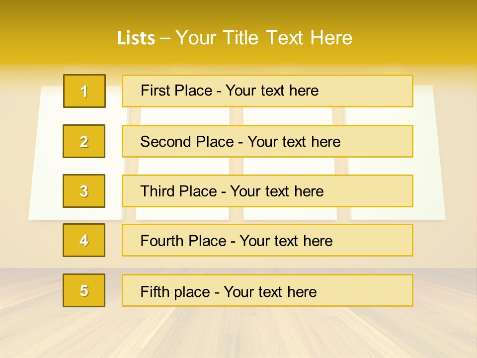 Illustration Blank Banner PowerPoint Template