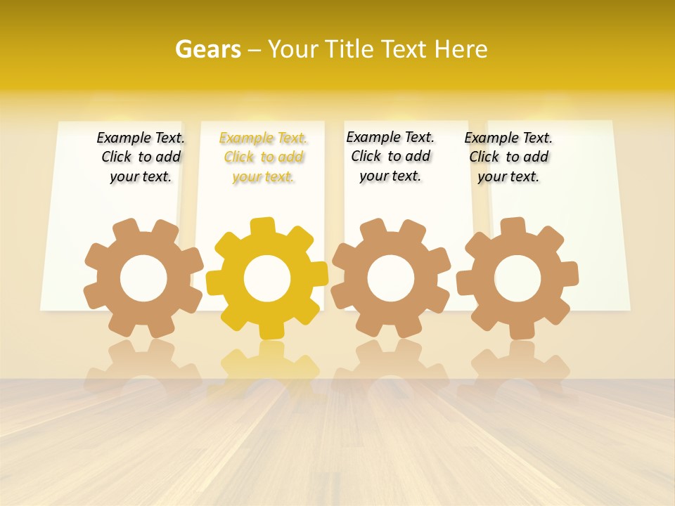 Illustration Blank Banner PowerPoint Template