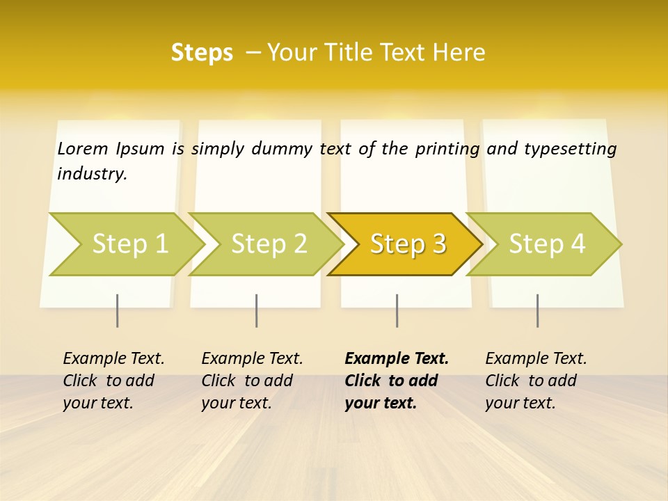 Illustration Blank Banner PowerPoint Template