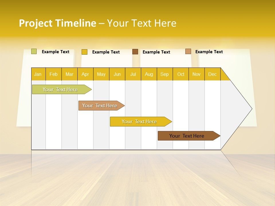 Illustration Blank Banner PowerPoint Template
