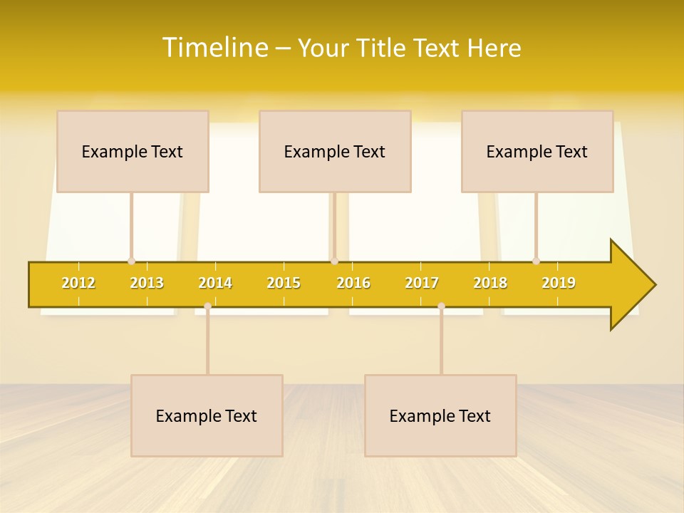 Illustration Blank Banner PowerPoint Template