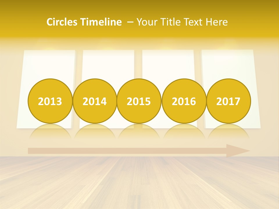 Illustration Blank Banner PowerPoint Template