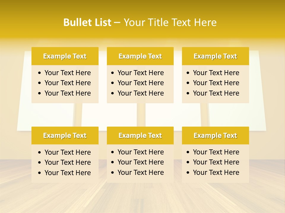 Illustration Blank Banner PowerPoint Template