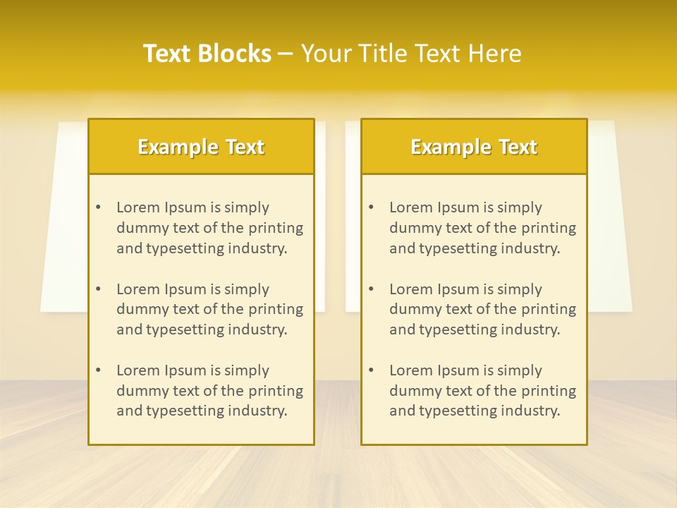 Illustration Blank Banner PowerPoint Template