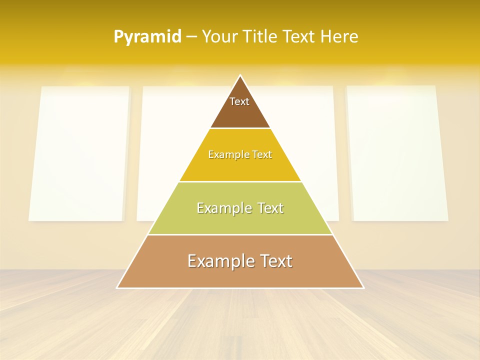 Illustration Blank Banner PowerPoint Template